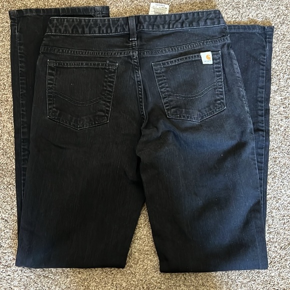 Women’s Black Carhartt Bootcut Jeans - Picture 4 of 4